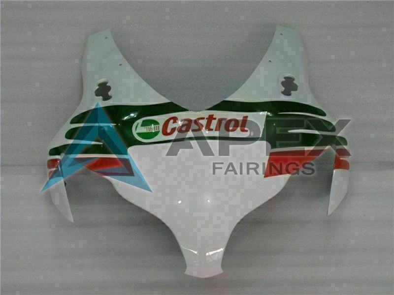 White Red Green Castrol - Honda CBR1000RR Fireblade SC59 (2008-2011) ABS Fairings | Apex Fairings — view 4