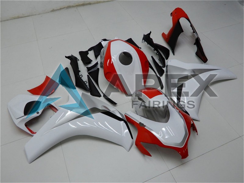 White Red - Honda CBR1000RR Fireblade SC59 (2008-2011) ABS Fairings | Apex Fairings — view 2
