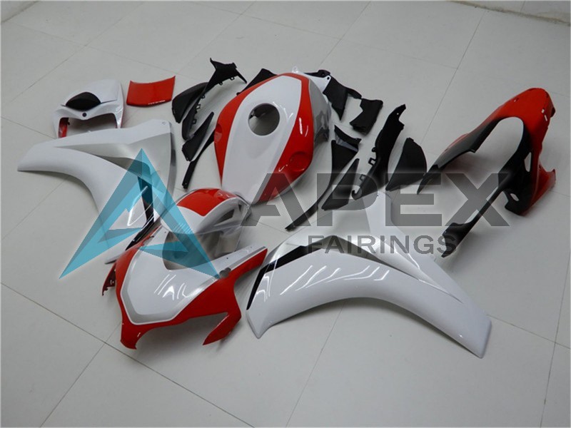 White Red - Honda CBR1000RR Fireblade SC59 (2008-2011) ABS Fairings | Apex Fairings — view 3