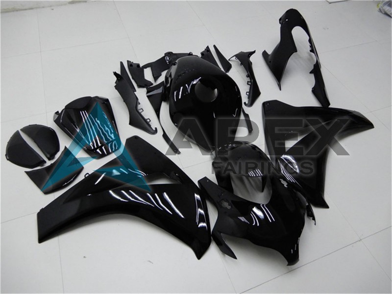 Glossy Black  - Honda CBR1000RR Fireblade SC59 (2008-2011) ABS Fairings | Apex Fairings — view 2