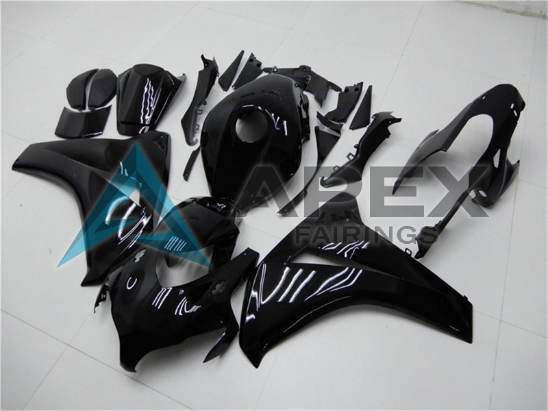 Glossy Black  - Honda CBR1000RR Fireblade SC59 (2008-2011) ABS Fairings | Apex Fairings — view 3