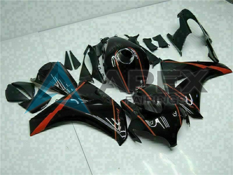 Glossy Black Red - Honda CBR1000RR Fireblade SC59 (2008-2011) ABS Fairings | Apex Fairings — view 3
