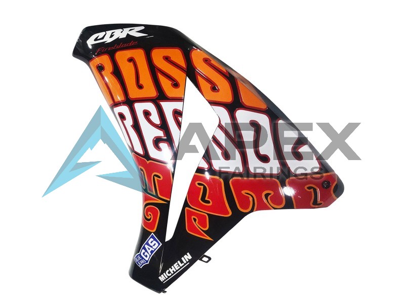 Green Orange Glossy Black Rossi Michelin 46 - Honda CBR1000RR Fireblade SC59 (2008-2011) ABS Fairings | Apex Fairings — view 4