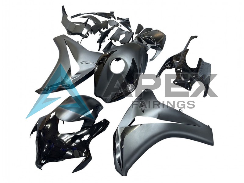 Grey Glossy Black - Honda CBR1000RR Fireblade SC59 (2008-2011) ABS Fairings | Apex Fairings — view 3