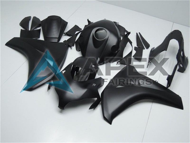 Matte Black - Honda CBR1000RR Fireblade SC59 (2008-2011) ABS Fairings | Apex Fairings — view 2