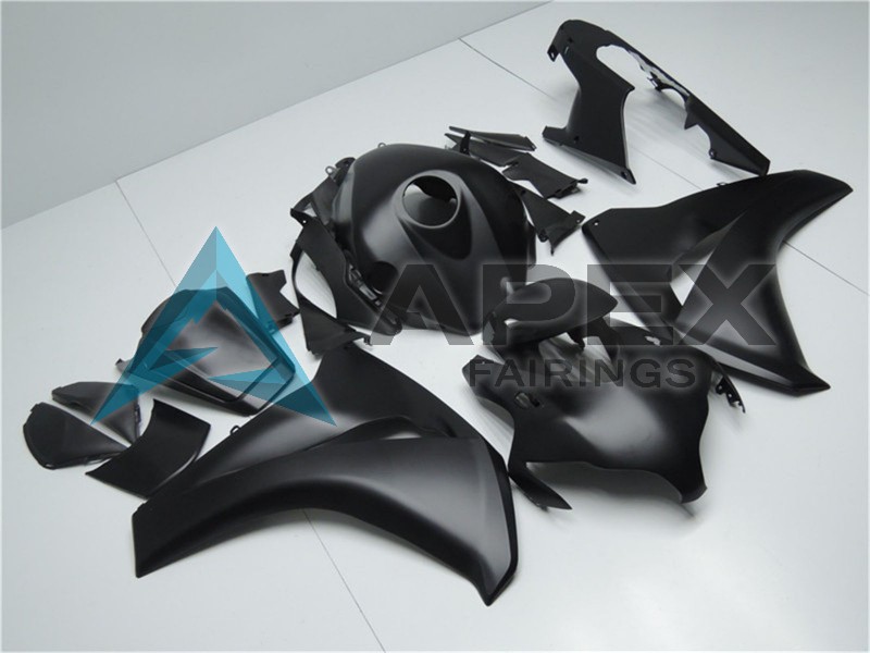 Matte Black - Honda CBR1000RR Fireblade SC59 (2008-2011) ABS Fairings | Apex Fairings — view 3