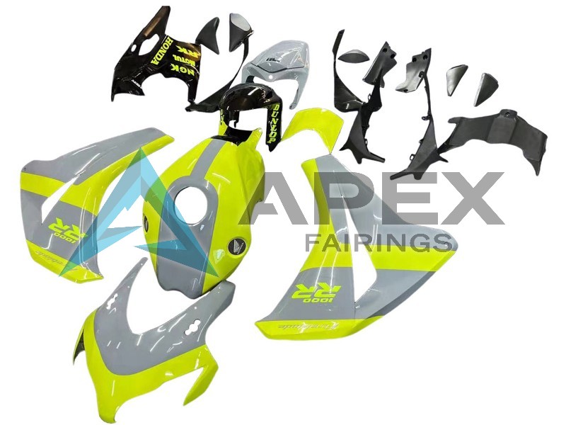 Nardo Grey Fluorescent Green - Honda CBR1000RR Fireblade SC59 (2008-2011) ABS Fairings | Apex Fairings — view 3