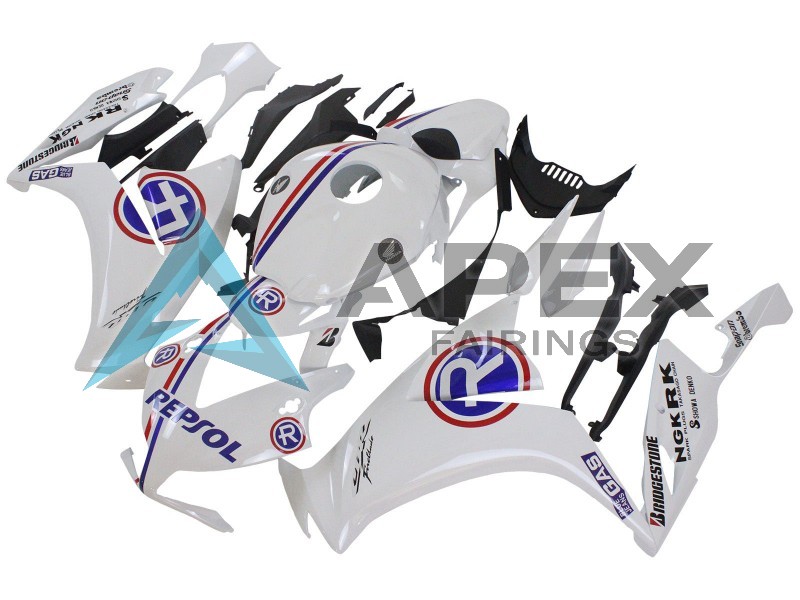 White Blue Red Repsol - Honda CBR1000RR Fireblade SC59 II (2012-2016) ABS Fairings | Apex Fairings — view 3