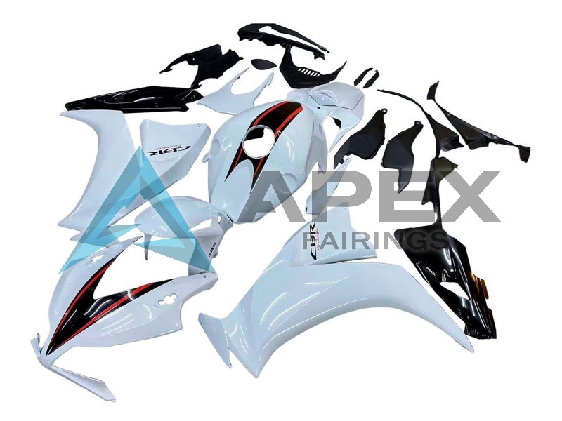 White Glossy Black - Honda CBR1000RR Fireblade SC59 II (2012-2016) ABS Fairings | Apex Fairings — view 2