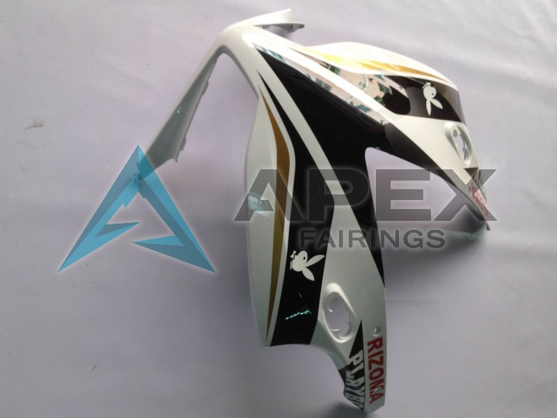 White Glossy Black Rizoma Playboy - Honda CBR1000RR Fireblade SC59 II (2012-2016) ABS Fairings | Apex Fairings — view 3