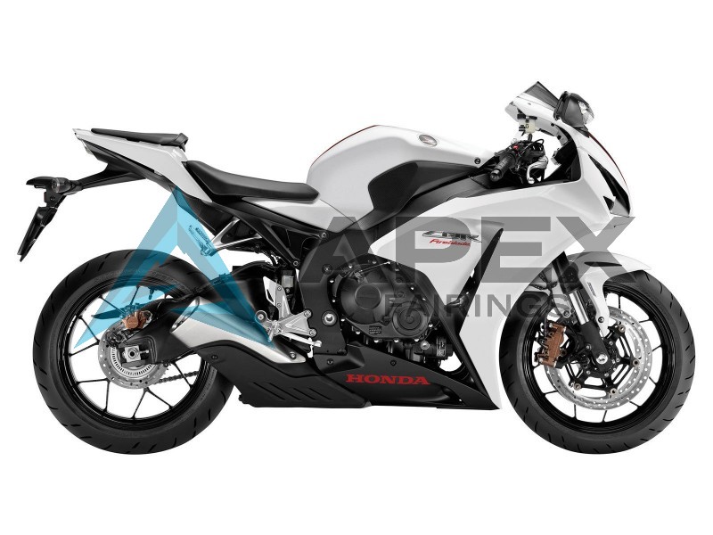 White Matte Black - Honda CBR1000RR Fireblade SC59 II (2012-2016) ABS Fairings | Apex Fairings — view 2