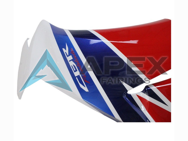 White Red Blue  - Honda CBR1000RR Fireblade SC59 II (2012-2016) ABS Fairings | Apex Fairings — view 4