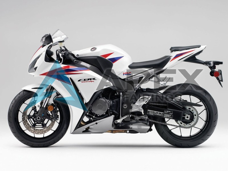 White Red Blue HRC - Honda CBR1000RR Fireblade SC59 II (2012-2016) ABS Fairings | Apex Fairings — view 2