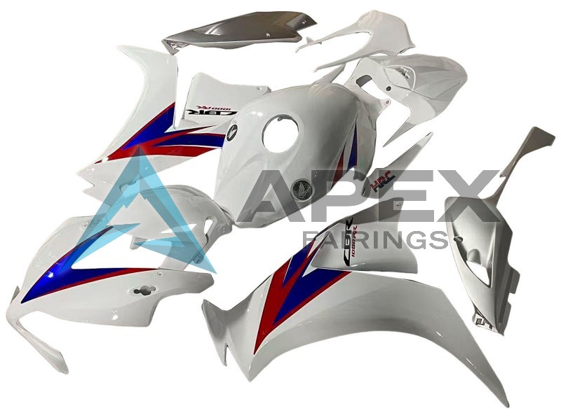 White Red Blue HRC - Honda CBR1000RR Fireblade SC59 II (2012-2016) ABS Fairings | Apex Fairings — view 4