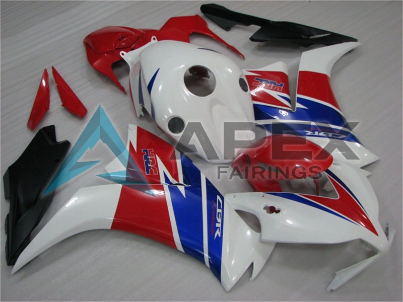 White Red Blue Matte Black - Honda CBR1000RR Fireblade SC59 II (2012-2016) ABS Fairings | Apex Fairings — view 2
