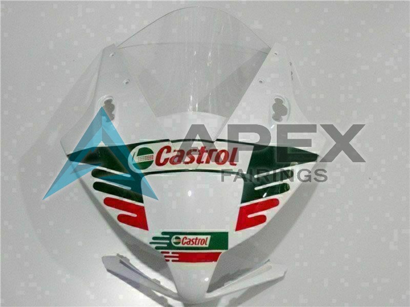 White Red Green Castrol - Honda CBR1000RR Fireblade SC59 II (2012-2016) ABS Fairings | Apex Fairings — view 4