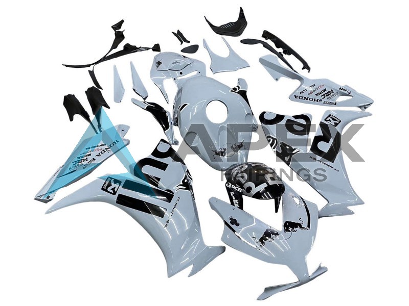 Light Grey Glossy Black Red Bull - Honda CBR1000RR Fireblade SC59 II (2012-2016) ABS Fairings | Apex Fairings — view 2