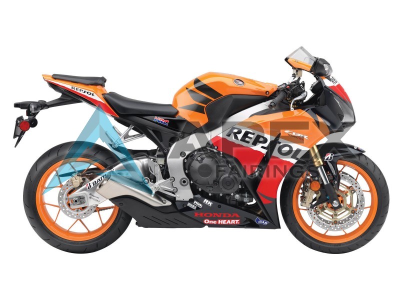 Orange White Red Repsol - Honda CBR1000RR Fireblade SC59 II (2012-2016) ABS Fairings | Apex Fairings — view 2