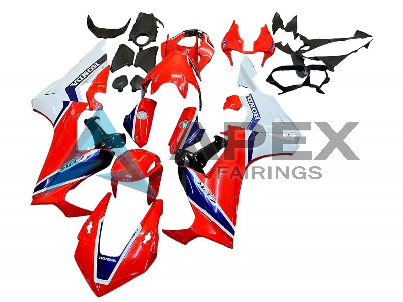 White Red Blue  - Honda CBR1000RR Fireblade SC77 (2017-2026) ABS Fairings | Apex Fairings — view 2
