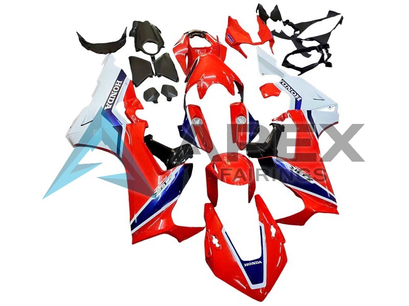 White Red Blue  - Honda CBR1000RR Fireblade SC77 (2017-2026) ABS Fairings | Apex Fairings — view 3