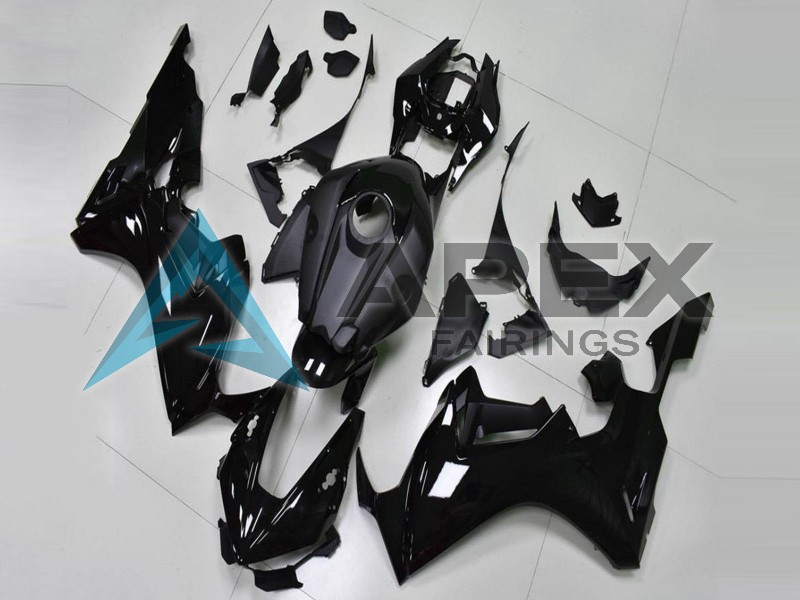 Glossy Black Matte Black - Honda CBR1000RR Fireblade SC77 (2017-2026) ABS Fairings | Apex Fairings — view 2