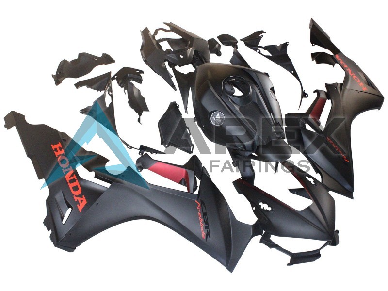 Matte Grey Red - Honda CBR1000RR Fireblade SC77 (2017-2026) ABS Fairings | Apex Fairings — view 2
