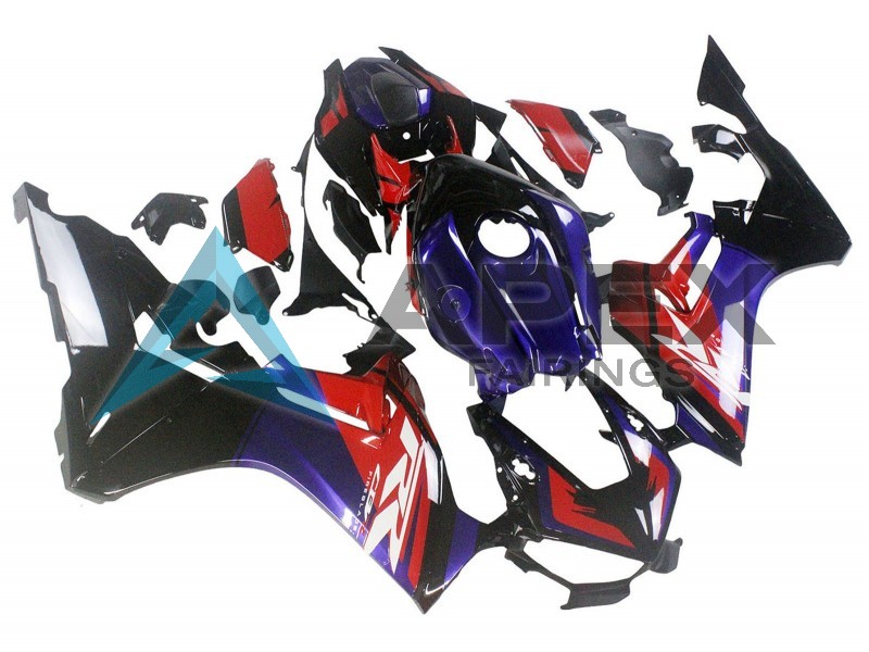 Red Blue Glossy Black - Honda CBR1000RR Fireblade SC77 (2017-2026) ABS Fairings | Apex Fairings — view 3