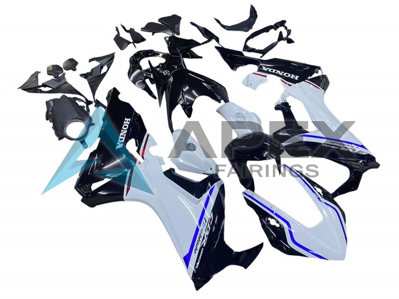 White Blue Glossy Black  - Honda CBR1000RR Fireblade SC77 (2017-2026) ABS Fairings | Apex Fairings — view 2