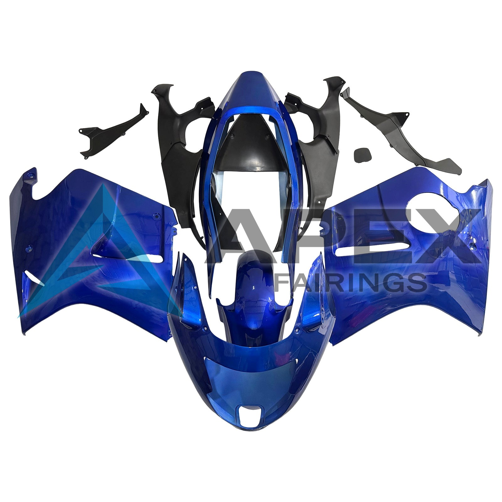 Glossy Blue - Honda CBR1100XX SuperBlackBird (1996-2007) ABS Fairings | Apex Fairings