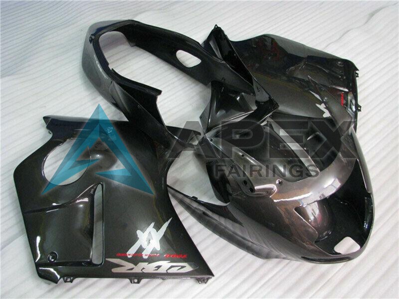 Glossy Black  - Honda CBR1100XX Super Blackbird SC35 (1996-2007) ABS Fairings | Apex Fairings — view 2