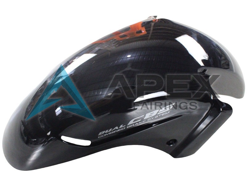 Glossy Black - Honda CBR1100XX Super Blackbird SC35 (1996-2007) ABS Fairings | Apex Fairings — view 4