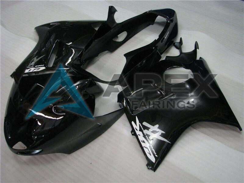 Glossy Black  - Honda CBR1100XX Super Blackbird SC35 (1996-2007) ABS Fairings | Apex Fairings — view 3