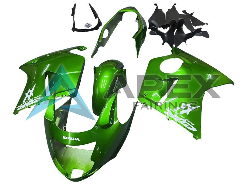 Green  - Honda CBR1100XX Super Blackbird SC35 (1996-2007) ABS Fairings | Apex Fairings — view 3