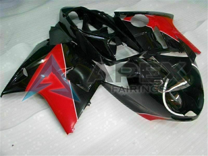 Red Glossy Black - Honda CBR1100XX Super Blackbird SC35 (1996-2007) ABS Fairings | Apex Fairings — view 3