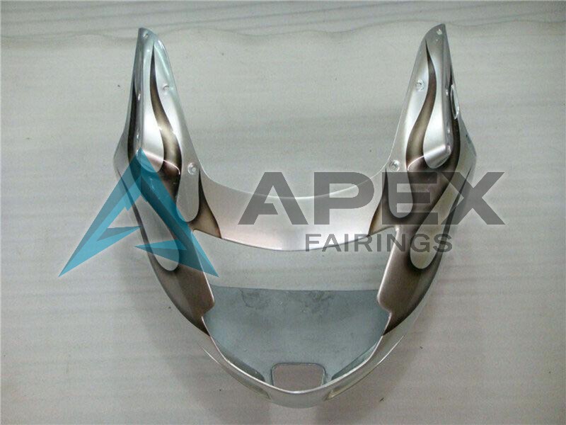 Silver Black Flame - Honda CBR1100XX Super Blackbird SC35 (1996-2007) ABS Fairings | Apex Fairings — view 4