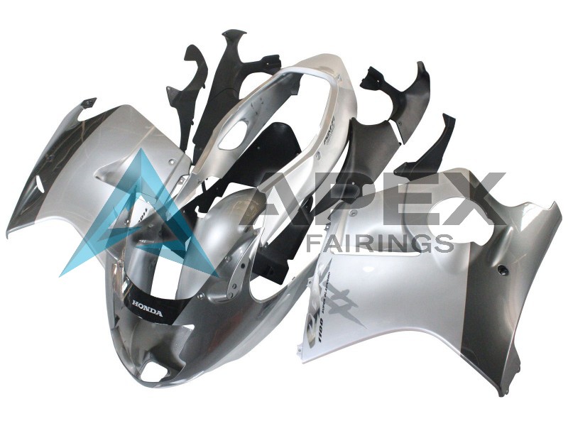 Silver Grey  - Honda CBR1100XX Super Blackbird SC35 (1996-2007) ABS Fairings | Apex Fairings — view 3