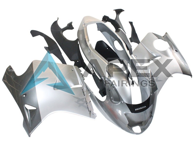 Silver Grey  - Honda CBR1100XX Super Blackbird SC35 (1996-2007) ABS Fairings | Apex Fairings — view 4