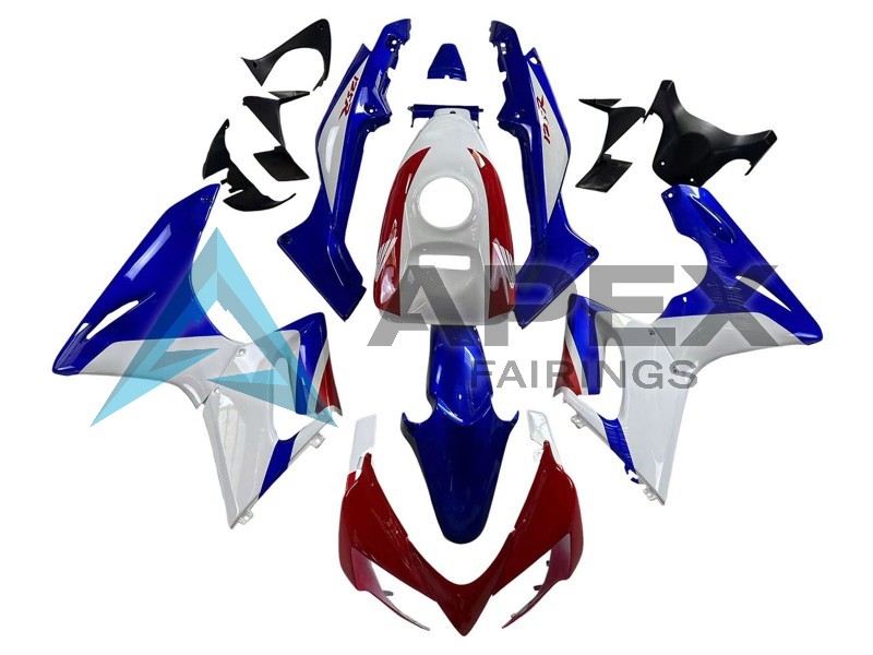 White Blue Red - Honda CBR125R (2004-2006) ABS Fairings | Apex Fairings