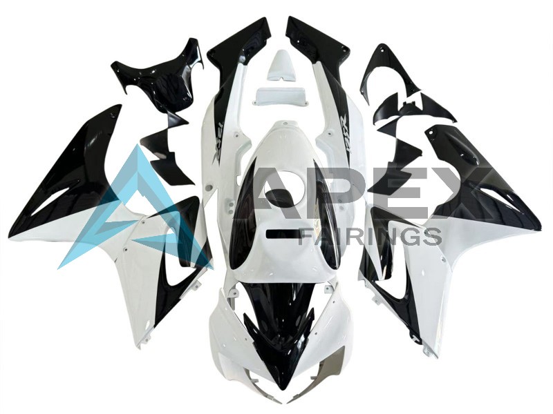 White Glossy Black - Honda CBR125R (2004-2006) ABS Fairings | Apex Fairings