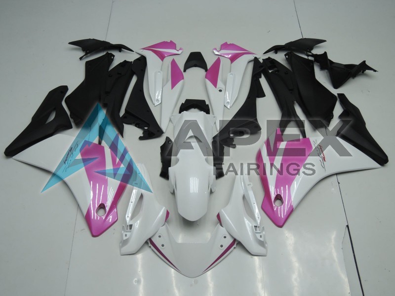 White Pink Matte Black - Honda CBR125R (2004-2006) ABS Fairings | Apex Fairings