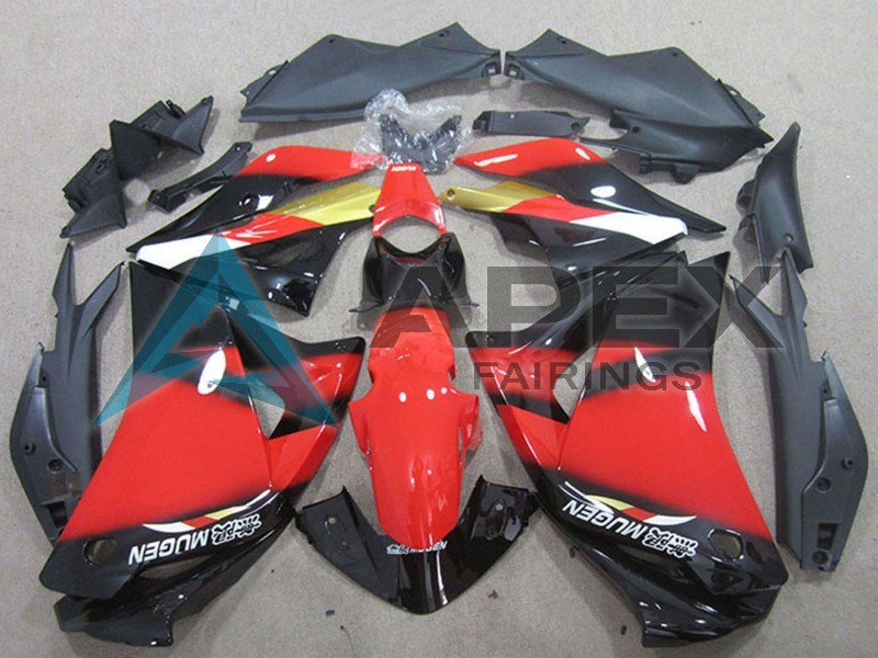 Red Gold Glossy Black - Honda CBR125R (2011-2016) ABS Fairings | Apex Fairings