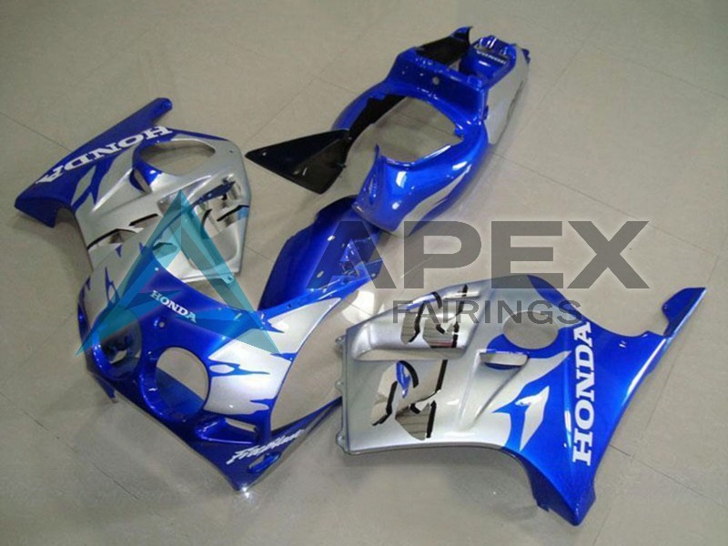 Silver Blue - Honda CBR250R MC19 (1988-1989) ABS Fairings | Apex Fairings