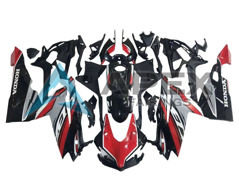 Red Silver Glossy Black - Honda CBR250RR MC51 (2017-2022) ABS Fairings | Apex Fairings