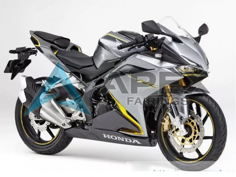 Silver Yellow Matte Black - Honda CBR250RR MC51 (2017-2022) ABS Fairings | Apex Fairings