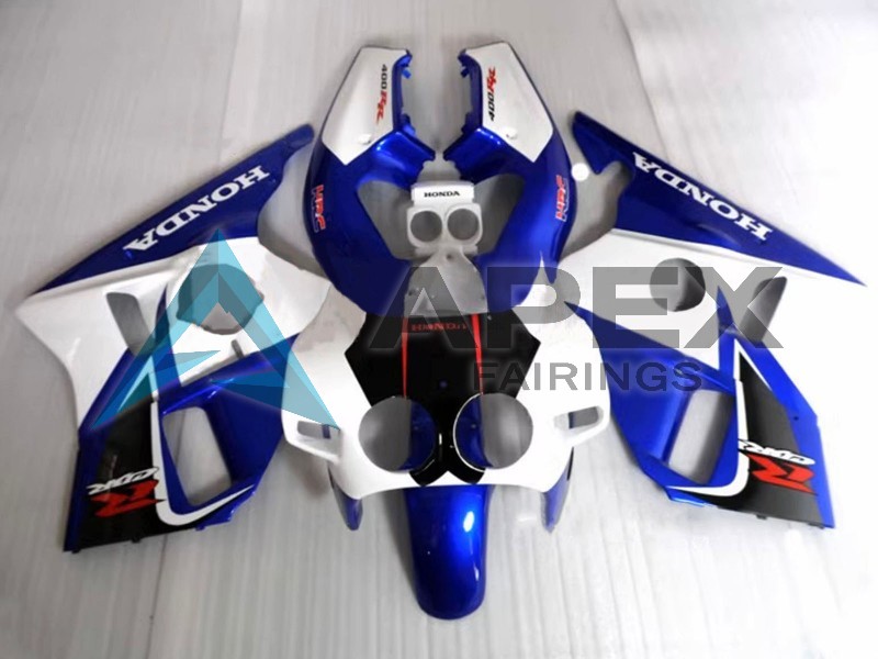 Yellow Blue Glossy Black - Honda CBR400RR NC23 (1987-1989) ABS Fairings | Apex Fairings