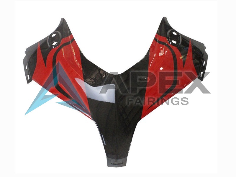 Red Silver Glossy Black - Honda CBR500R (2013-2015) ABS Fairings | Apex Fairings — view 4