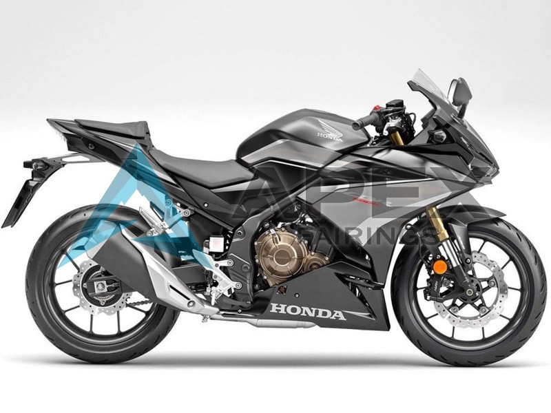 Silver Matte Black - Honda CBR500R (2019-2023) ABS Fairings | Apex Fairings — view 3