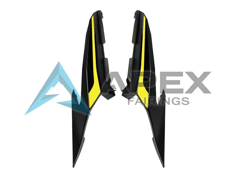 Matte Black Yellow - Honda CBR500R (2019-2023) ABS Fairings | Apex Fairings — view 2