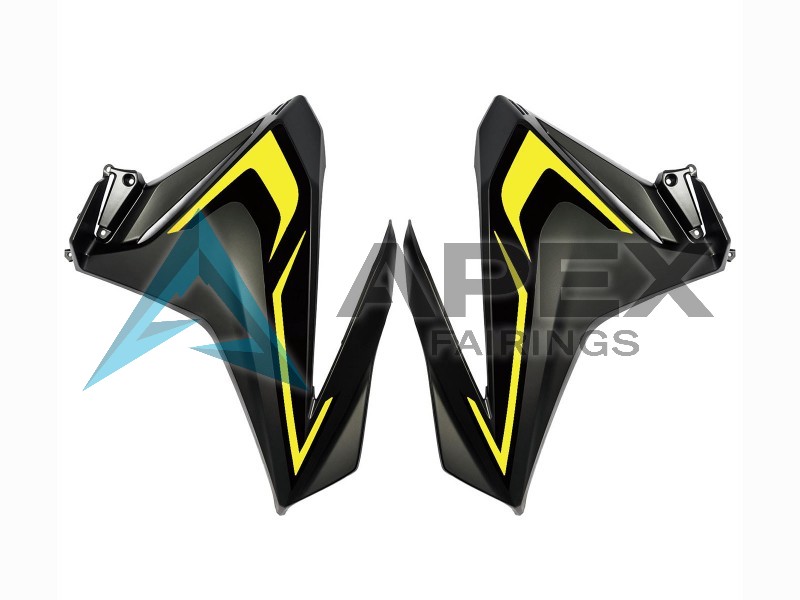 Matte Black Yellow - Honda CBR500R (2019-2023) ABS Fairings | Apex Fairings — view 3