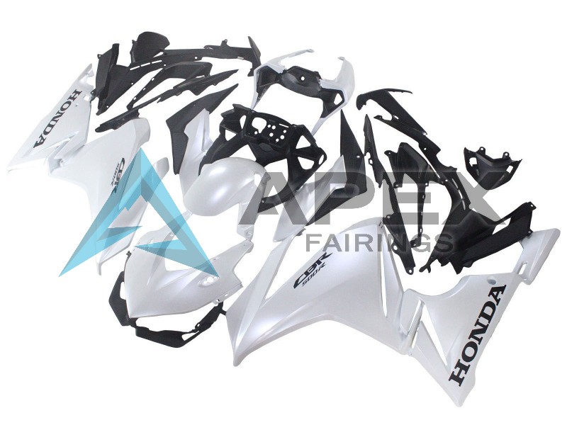 Pearl White - Honda CBR500R (2019-2023) ABS Fairings | Apex Fairings — view 2